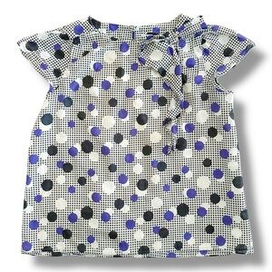 Milly Minis | Short Sleeve Polka Dot Blouse (12)